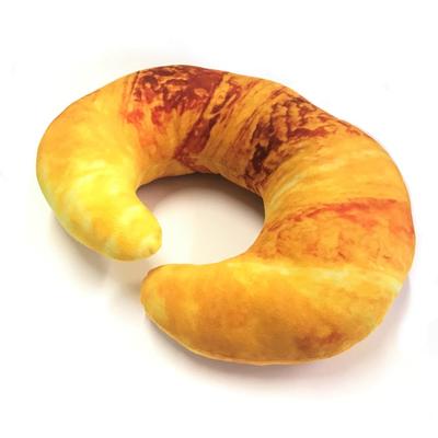 Sac Taske Realistic Neck Funny 3D Neck Seat Nap Cushion (Saku Tasuke) Pillow, Pillow, Cushion, (Fluffy Croissant)