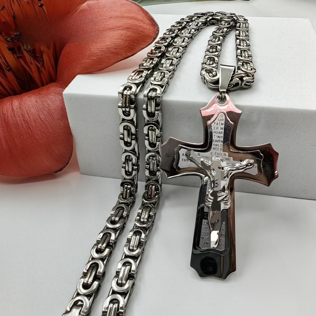 2026 Fashion Trend Personalized Men's Pendant Necklace Jewelry Cross Jewelry Accessories