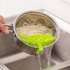 Kitchen Leaf Shape Rice Wash Sieve Strainer Noodles Beans Peas Cleaning Tool