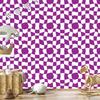 Wallpaper Free Checkerboard Purple and White, Purple Background 50x1000