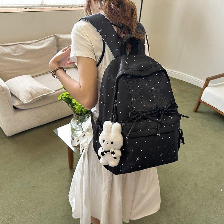 Schoolbag Japanese ins new high-value fresh and sweet cute printed backpack girl simple large-capacity backpack
