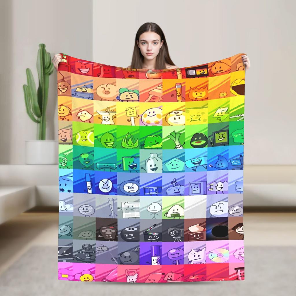 Cartoon Blanket Fleece Bfdi Lightweight Thin Throw Blanket for Bedding Couch Bedspread