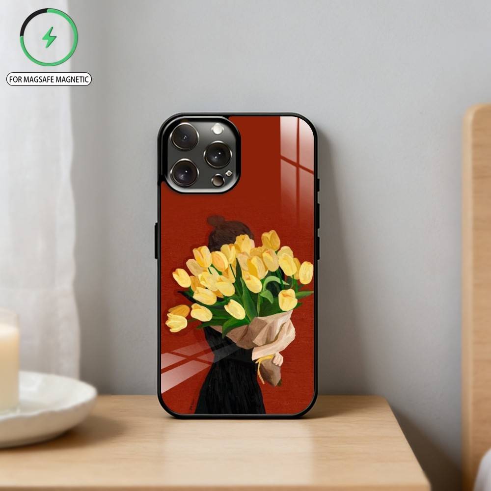 G-Girl Among Flowers   Phone Case For iPhone17,16,15,14,13,12,11 Plus,Pro Max Magnetic For Magsafe Wireless Charging
