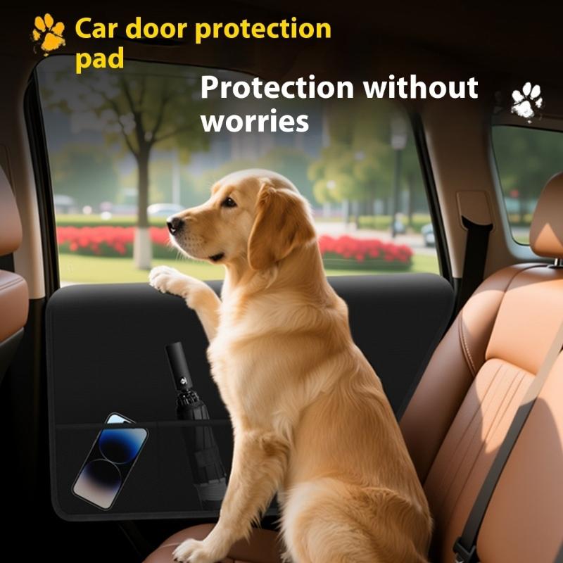 SUV Friendly Pet Car Door Liner Reinforced Waterproof Oxford Cloth Scratch Proof Easy to Clean Design