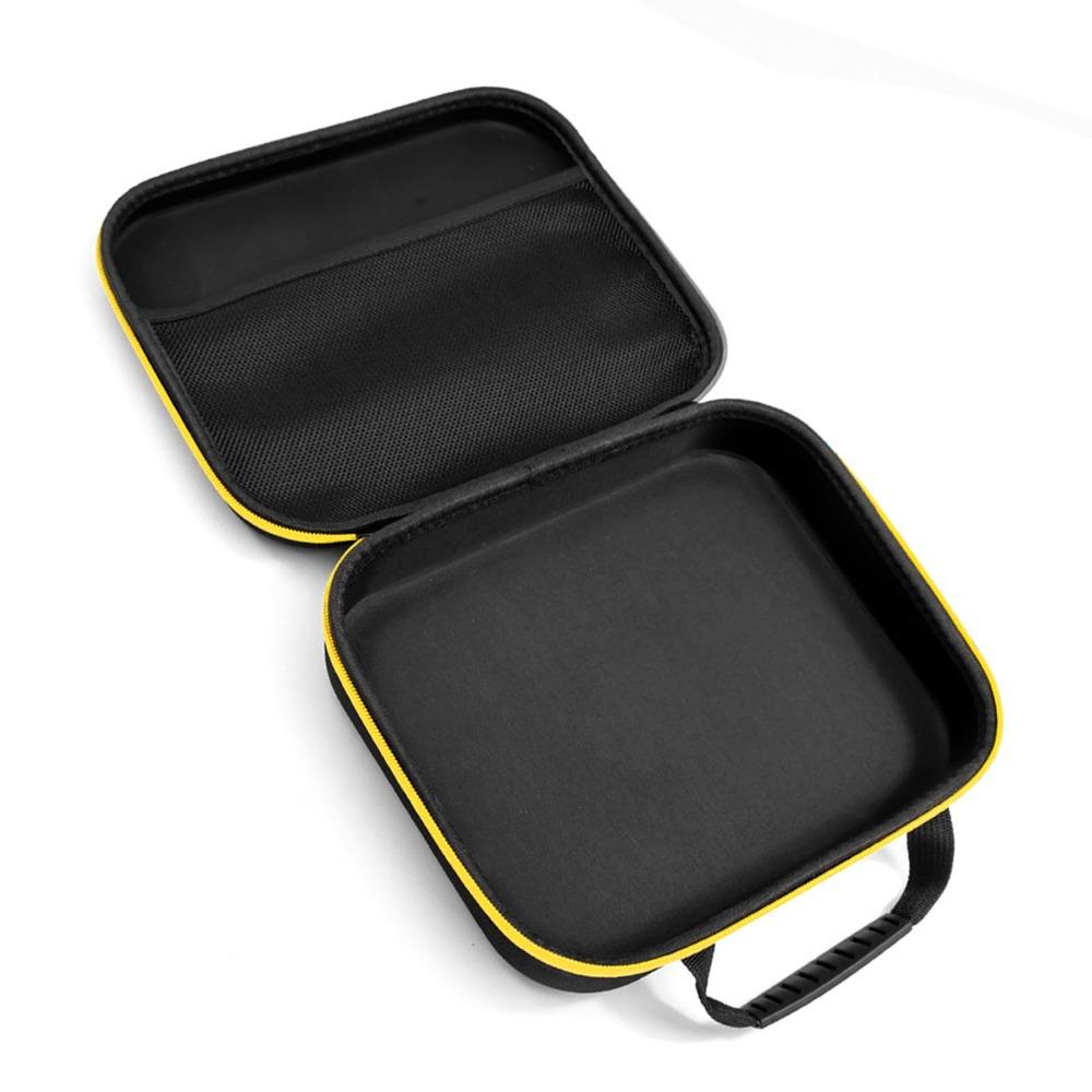 Square Shape Hard EVA Case Yellow Border Tool Box Organizer Outdoor Working