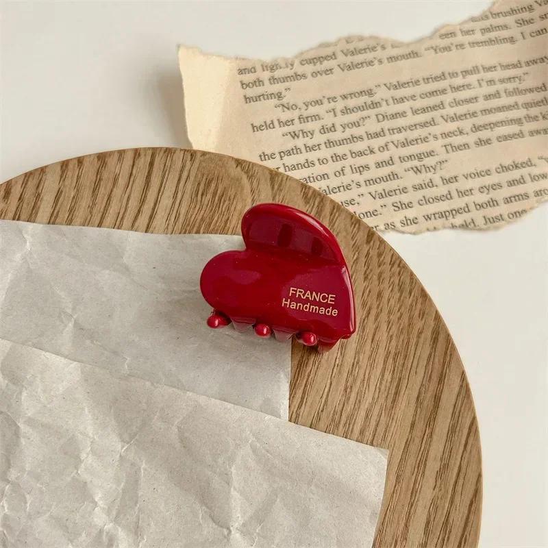 

Cute 3.5cm Small Size Hair Claw for Girls Acetate Hair Crabs Heart Shaped Hairclips for Female Hairprins Hair Accessories