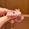 2 Pieces Cute Butterfly Cherry Elastic Hair Bands for Kids Girls Children's Hair Ties Baby Headdress Accessories