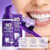 9D Purple Tooth Mousse WHITENING FOAM TOOTHPASTE 10% Hydroxyapatite Fresh Breath Travel Teeth Whitening Stain Removal Oral Care