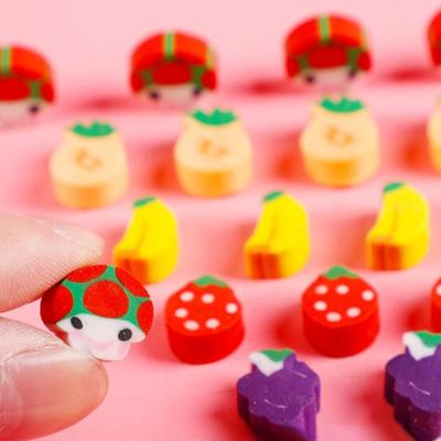 Itisyou Kneaded Mini Funny Cute Fruit Gourmet Shaped 100 Pieces Eraser, Eraser, Eraser, Eraser, Stationery, Eraser,
