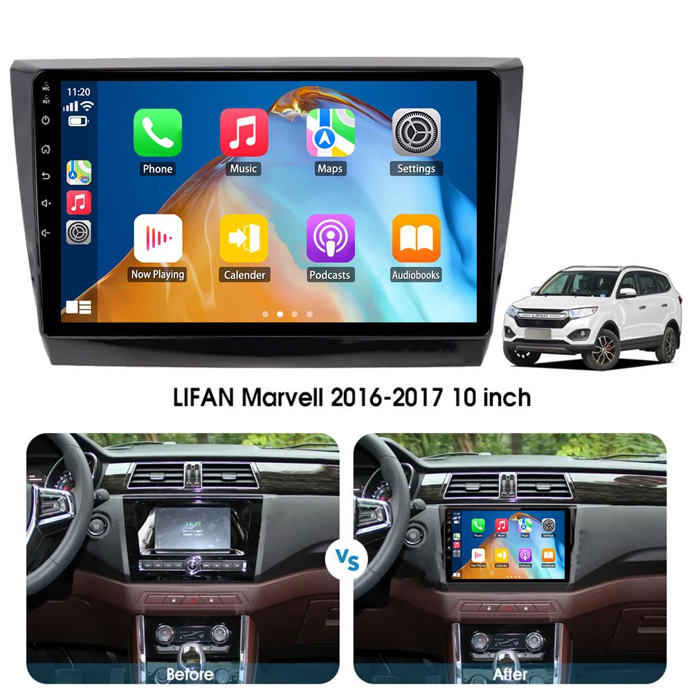 Wifi Car Radio Carplay For Lifan Marvell 2016-2017 Myway Navigation GPS Android Auto Carplay Screen No 2din DVD