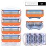 Men's Gillette Fusion5 Manual Razor with Orange 5-Layer Blade Handle