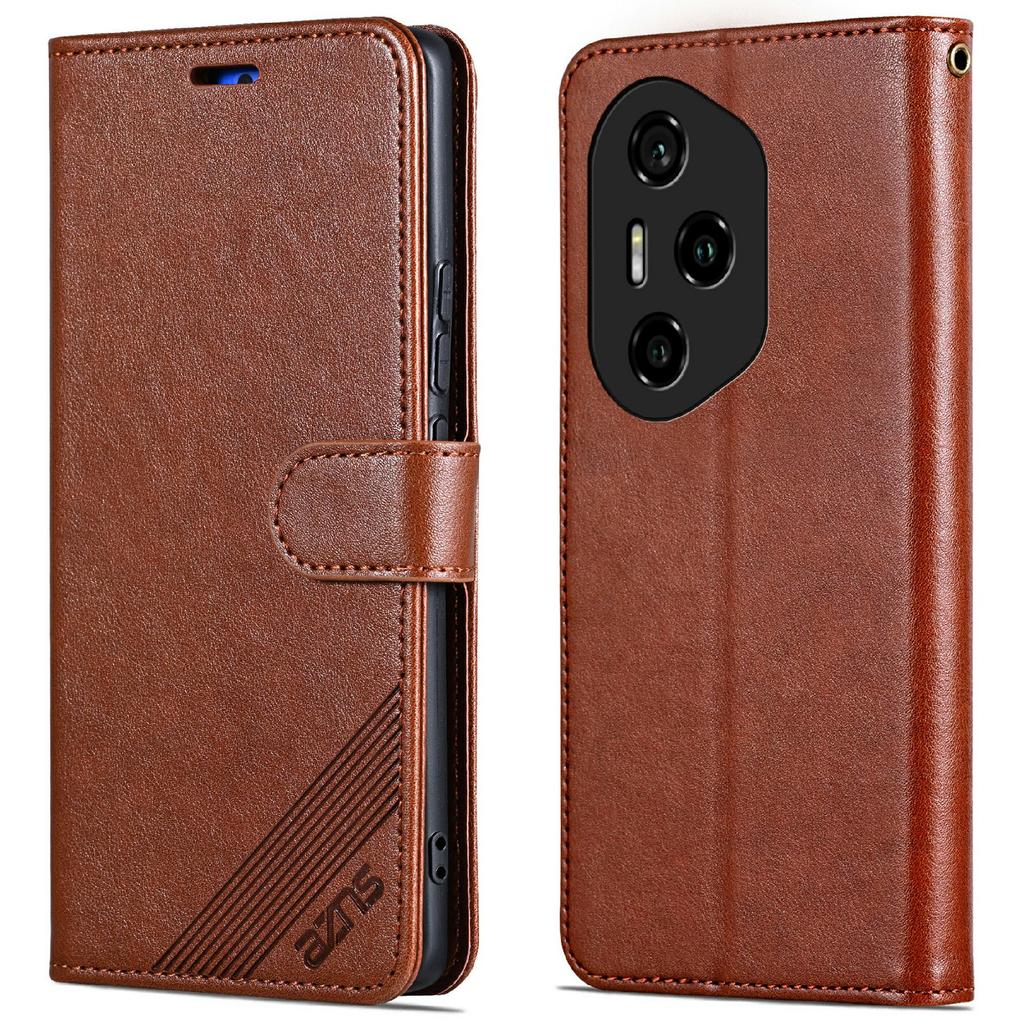 AZNS For Honor 300 Pro Case Anti-Scratch PU Leather Stand Wallet Phone Cover