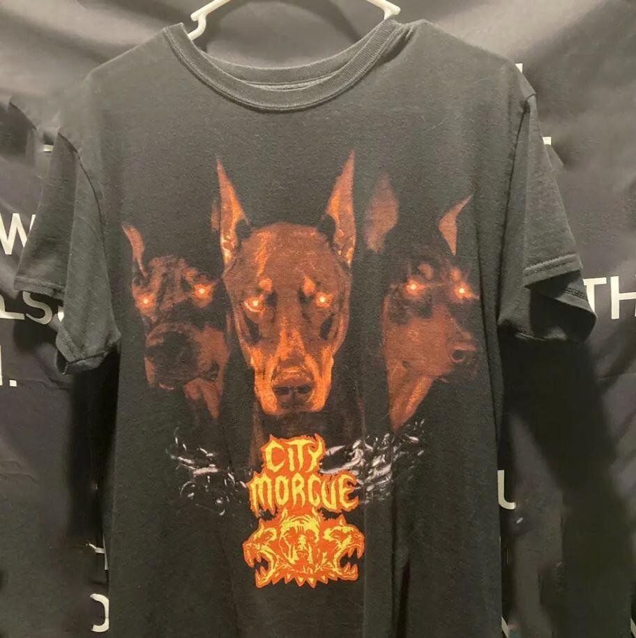 

City Morgue Band Doberman Album Short Sleeve Tee Men Women Shirt UU402 Unisex T-Shirt XXXXL