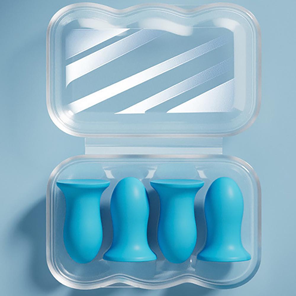 10Pcs Soft Sleep Ear Plugs Noise Reduction Sound Insulation Slow Rebound Earplugs Soundproof Anti-Noise Sleeping Aid Ear Care