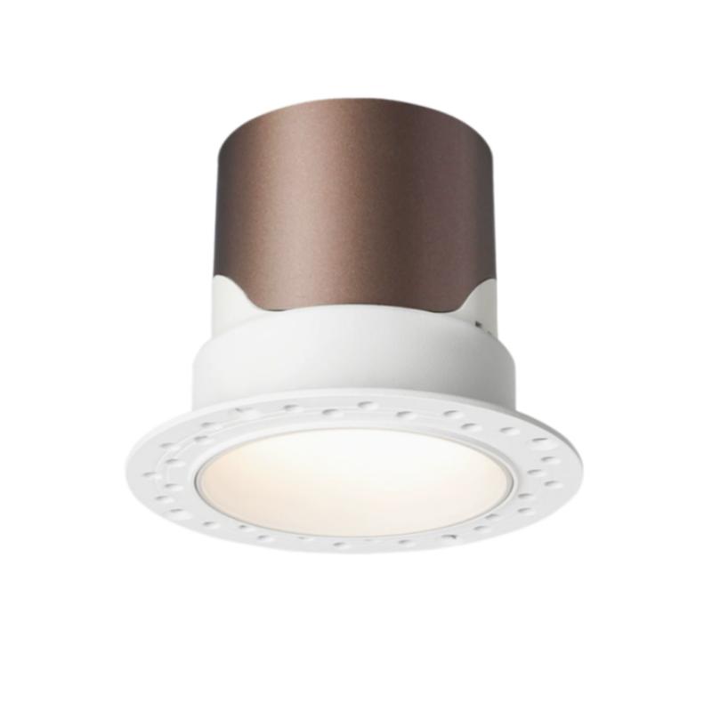 Modern Swiveling Recessed LED Downlight Aluminum Construction Anti-Glare Adjustable Angle Residential Commercial Ceiling Light