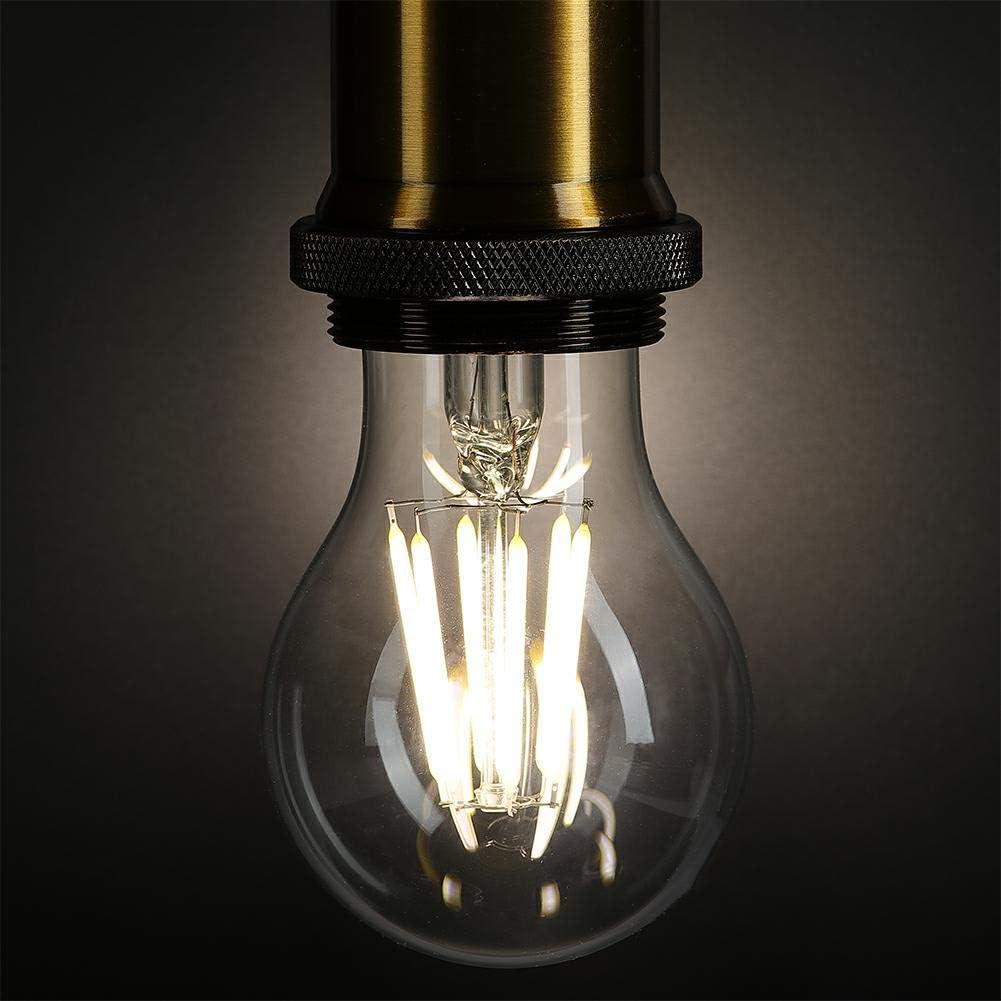 Dimmable 6W Vintage LED Edison Bulb 4000K Daylight White A19 /A60 LED Light Bulbs 600LM Led Filament Bulb 60W Equivalent E26 Medium Base Clear Glass