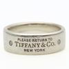 Used TIFFANY&Co. Ring Return To Narrow EU#48 Silver925/diamond 4.7g Silver 2PD