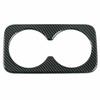 For Nissan Rogue -2024 Carbon Fiber Rear Water Cup Holder Frame Cover Trim