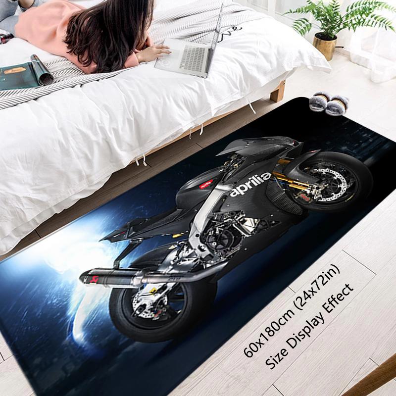 Floor Mat Non-slip Foot Rug Italy Aprilias Racing Motorcycles Hallway Carpet Kitchen Water Absorbed Rugs Bedside Mats Home Decor