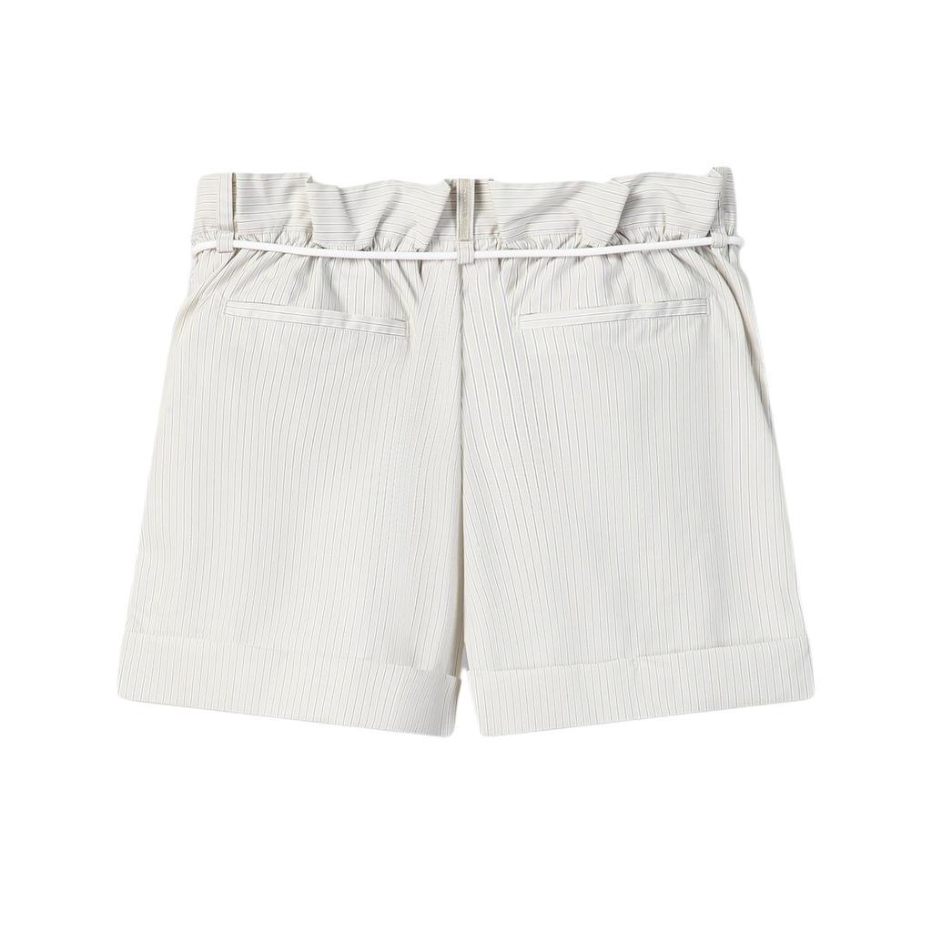 Fila Milano Series Loose Woven Striped Casual Shorts Women Shorts F11W625815F-GY