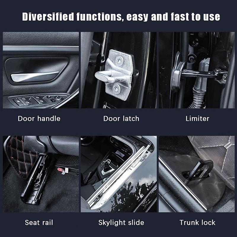 1 Set White Mechanical Maintenance Gear Bearing Oil Grease Car Sunroof Track Lubricating Grease Door Abnormal Noise Antirust Oil