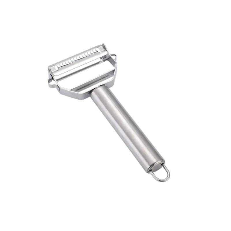 A Stainless Steel Peeler Kitchen Gadget Peeling Fruit And Vegetable Slices Single-Head Knife Two-in-One Multi-Functional
