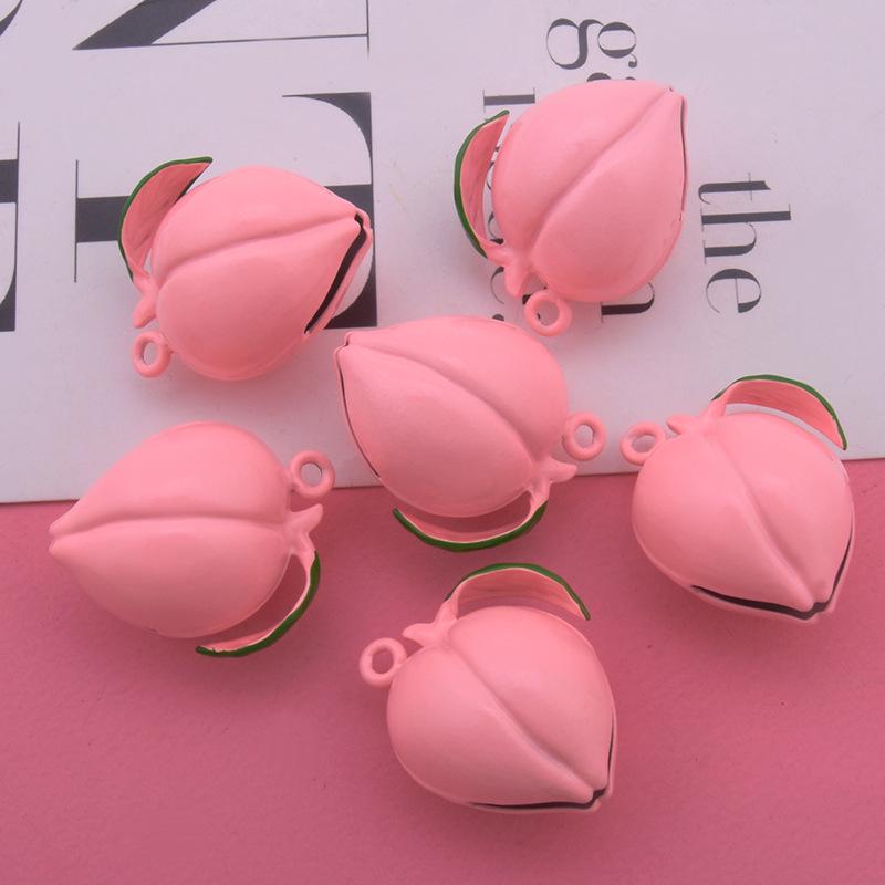 Asakusa Temple Peach Bell Omamori - Hand-painted Cartoon Bell DIY Jewelry Accessories RX-WJ-0244