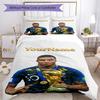 Mbappe 112 Customize your name Bedding Set Breathable Duvet Cover with Pillowcases Home Decoration Birthday Gift