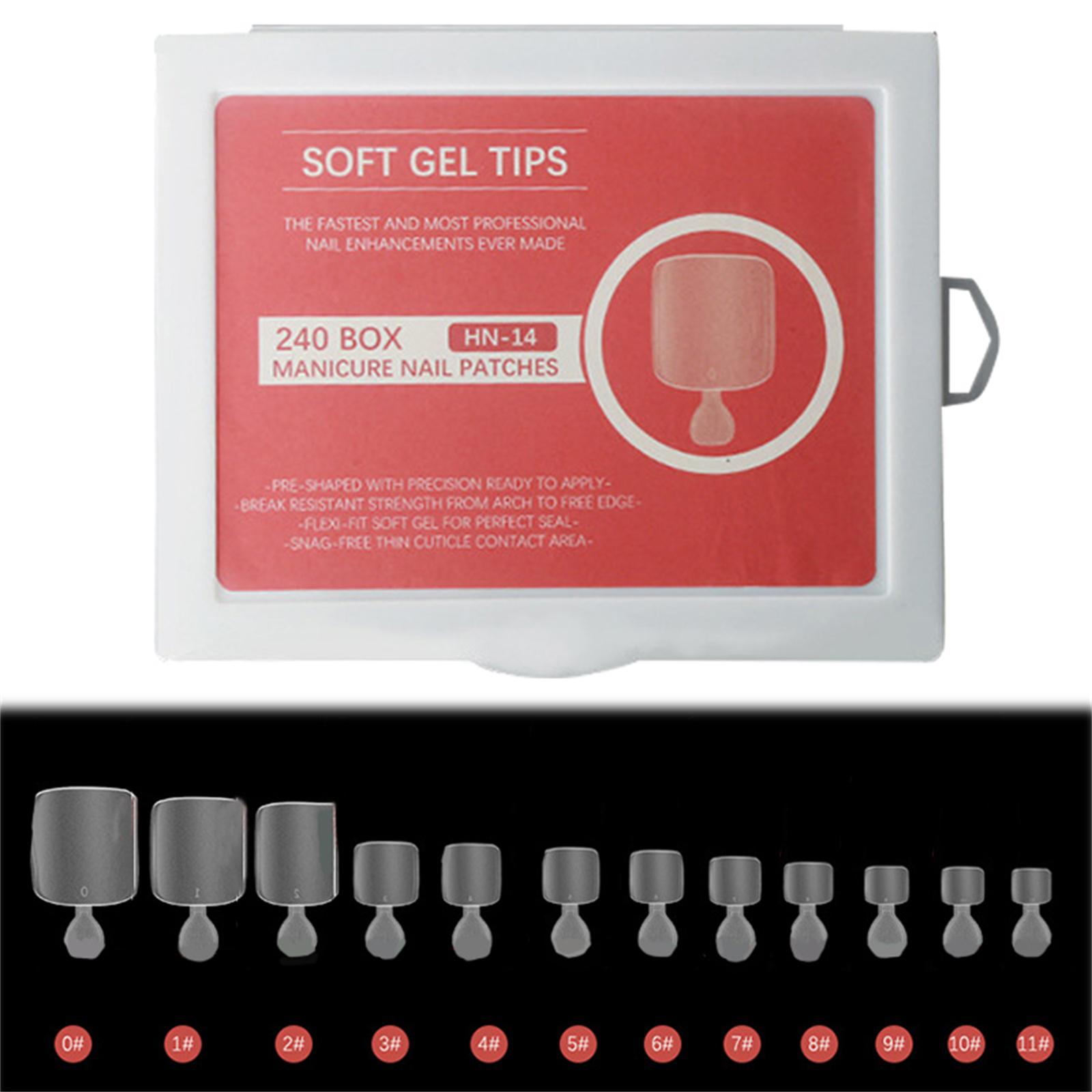 

240 шт. прозрачные накладные ногти для ног натуральные искусственные педикюрные маникюрные инструменты накладные ногти для ногтей поставка A