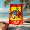 Ultra-Soft Beach Towel with Pippi Longstocking Theme,Ideal for Pool - Camping, Diving - Perfect Travel Essential, Vibrant Beach Towel.