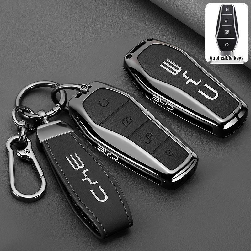 Compatible Key Case for BYD Song Plus, Model 25 Qin Plus, Seagull, Song L DMI, Han EV, Car Pro Buckle Shell