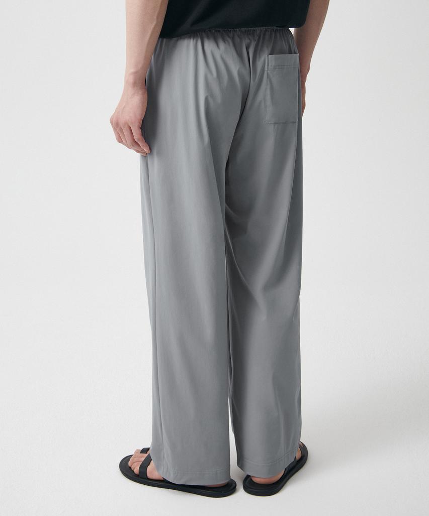 Musinsa Standard Cooling Deep Tuck Wide Elastic Waist Pants [Light Gray]