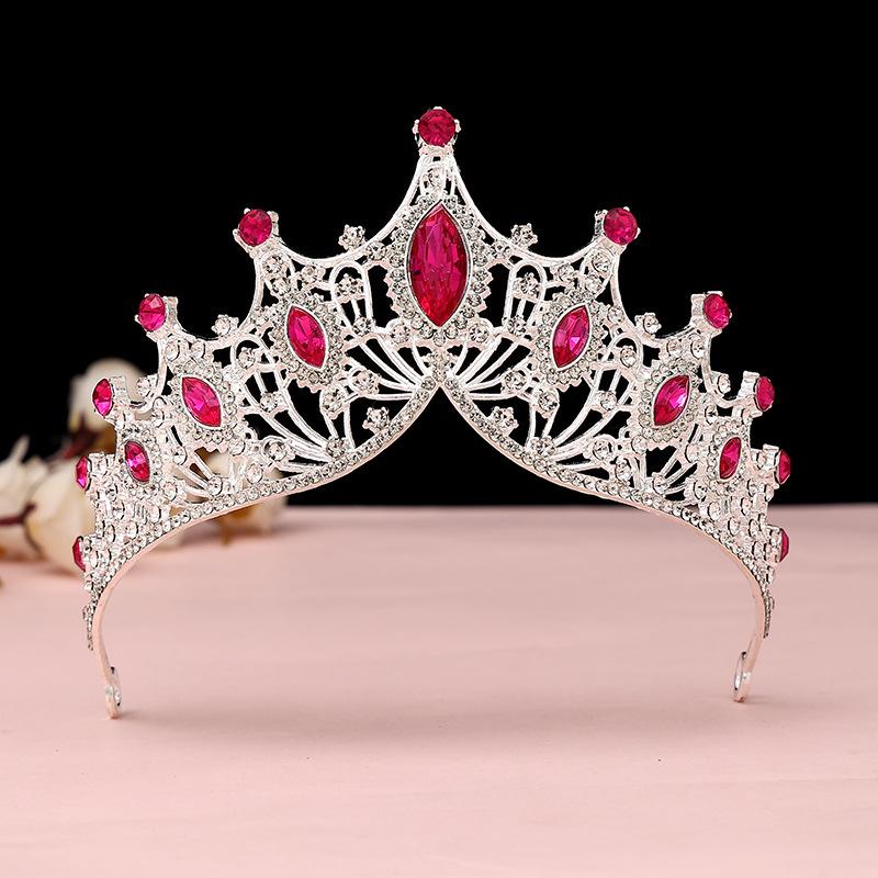 Bride's Crown Headband Wedding Korean Birthday Gift Adult Gift Crystal Crown Princess Dress Hair Accessory