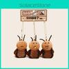 Mini Cockroach Scared Happy Mischievous Expression Plush Toy Pendant Set