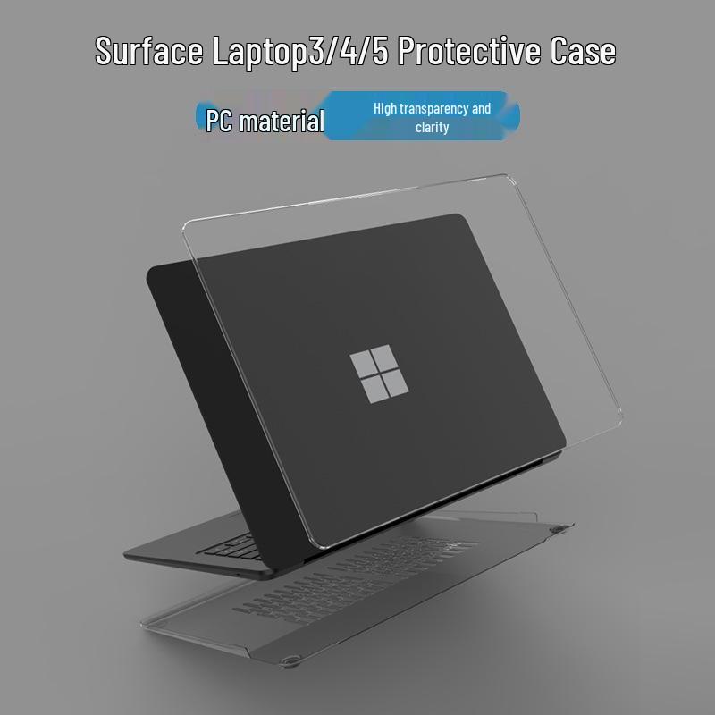 Transparent Protective Case for Microsoft Surface Laptop 3/4/5 - 13.5 Inch