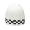 Autumn and winter new wool hat showing face small checkerboard jacquard warm cold hat knitted hat for men and women