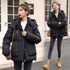Reißverschluss-Hoodie Puffy Coat, Lässiger Langarm-Taschen-Isoliermantel für Herbst & Winter, Damenbekleidung