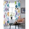 Cartoon Tiere Fische Korallen Muscheln Fenstervorhänge für Wohnzimmer Schlafzimmer Vorhang Modern Küchenrollos Vorhänge