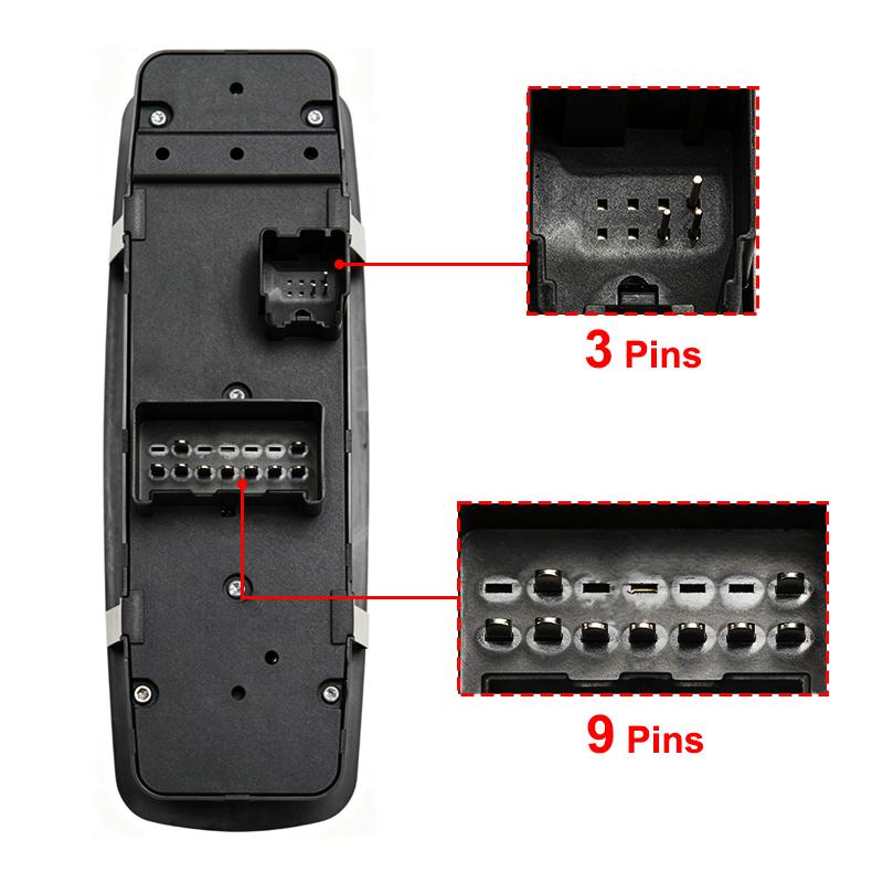 68110866AA Driver Side Window Lifter Switch For Dodge Grand Caravan Chrysler Town & Country Ram 1500 2500 3500 68110866AB