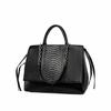 Crocodile embossed tote bag shoulder bag