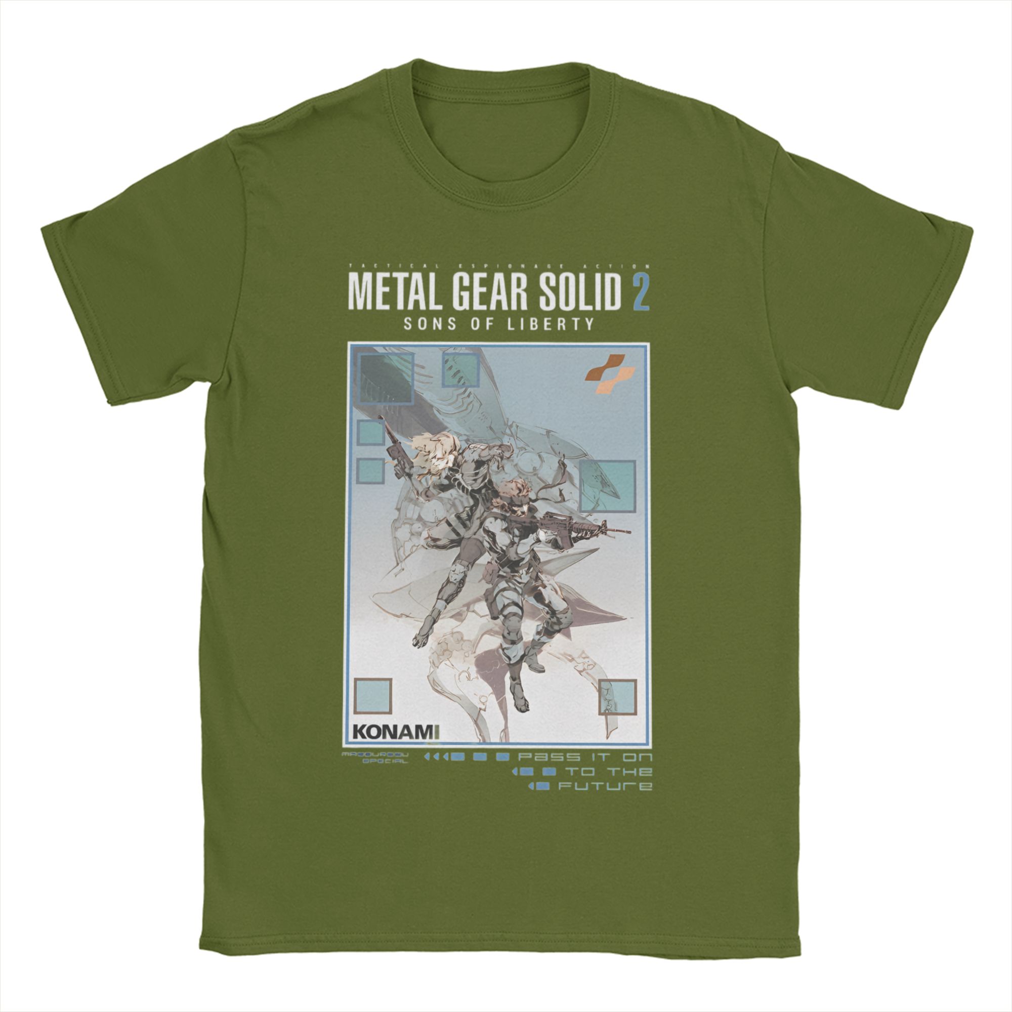 

Мужская Женская Футболка MGS2 Snake Raiden Игра Metal Gear 100% Хлопок Одежда Винтажная Футболка с Коротким Рукавом и Круглым Вырезом Большого Размера 4XL