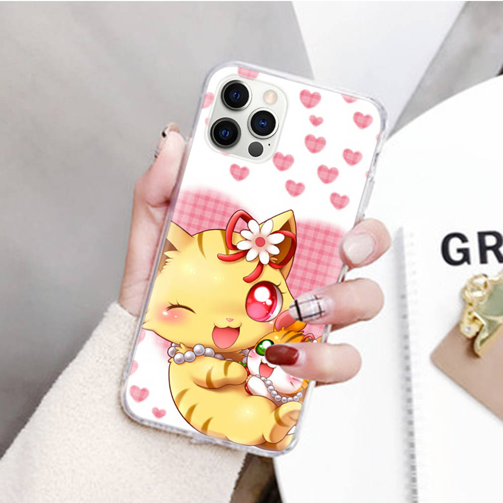 JZ25Cat Sanrio Transparent Case for Samsung A04 A14 A23 M33 M53 Realme 10 9 C35 C55 VIVO Y02 X80 Infinix Hot 30 Note 11 Tecno Spark 8P Pro