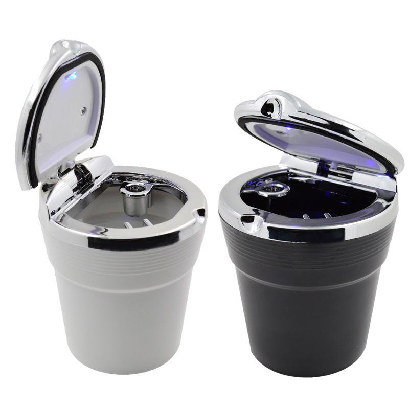 Universal Car Ashtray With Led Lights With Cover Creative Personality Covered Car Inside The Car Multi-Function Car Supplies