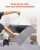 Carpet Tiles 457x457 Mm, 10 Pack Peel and Stick Carpet Square Rug, Self Adhesive Commercial Floor Soft Padded for Seamless Cover 2.1, Easy DIY