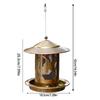 Rustproof Metal Wild Bird Feeder Feeding Tray Squirrels Proof Design Easy Fill Hanger For Backyard Bird Watching