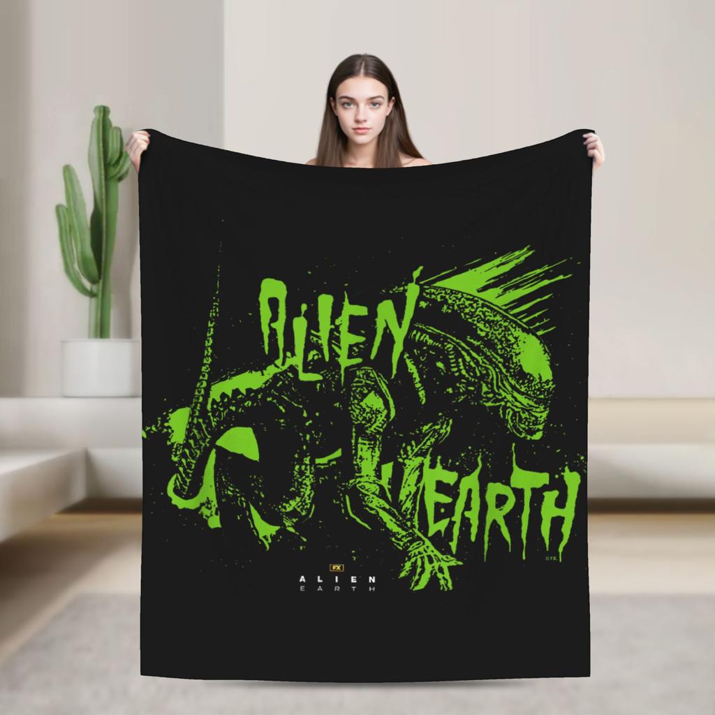 Aliens Earth Xenomorph XX121 Multi Pose Blanket Cover Flannel Soft Throw Blanket for Bedspread Quilt Multifunction