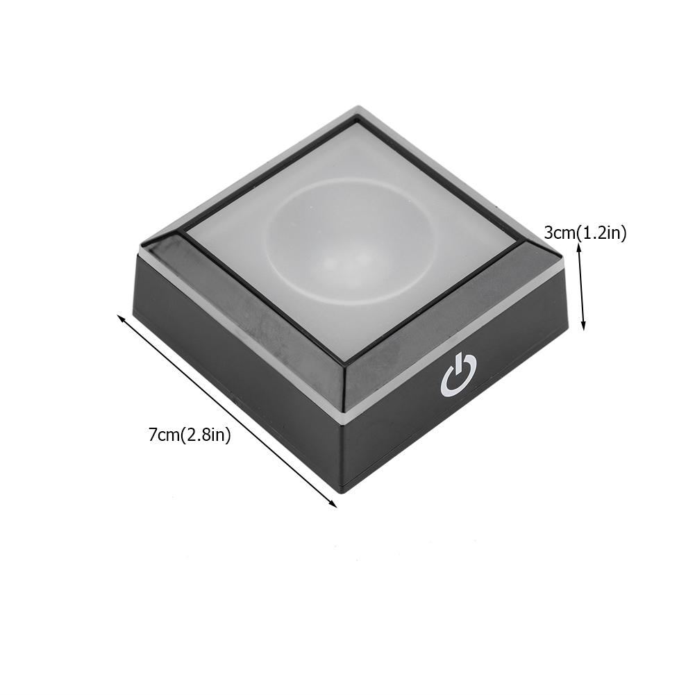 3D LED Light Base Display Stand Square Holder Multicolor for Crystal Art Glass Decor