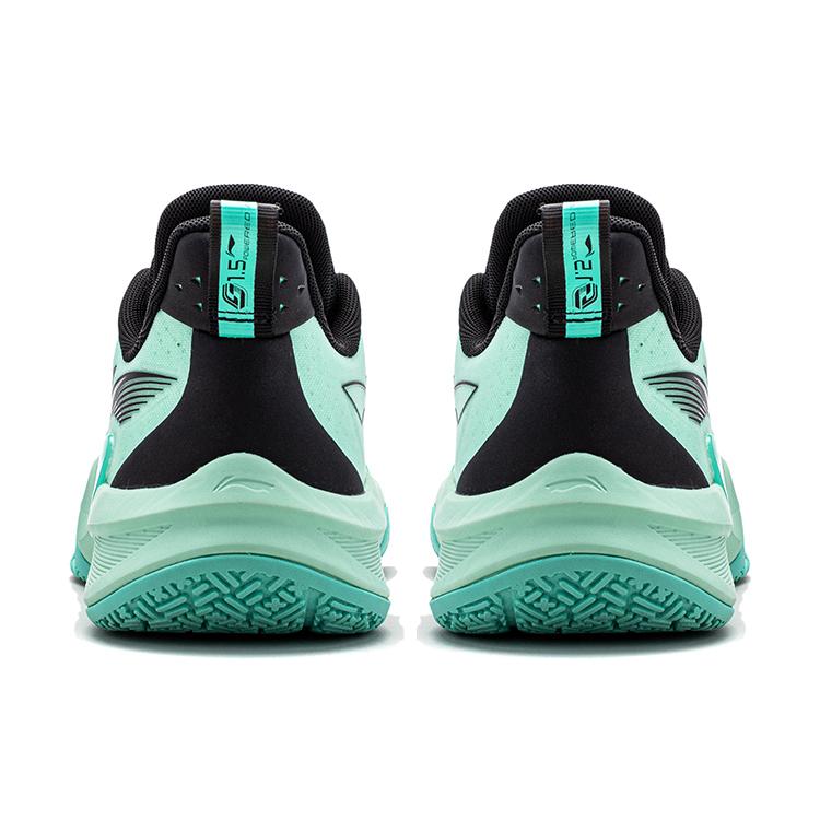 New LiNing Speed 1.5 Cushioning, Abrasion Resistant, And Resilient Properties Low Top Basketball Shoes Men's Green Black ABAT101-1