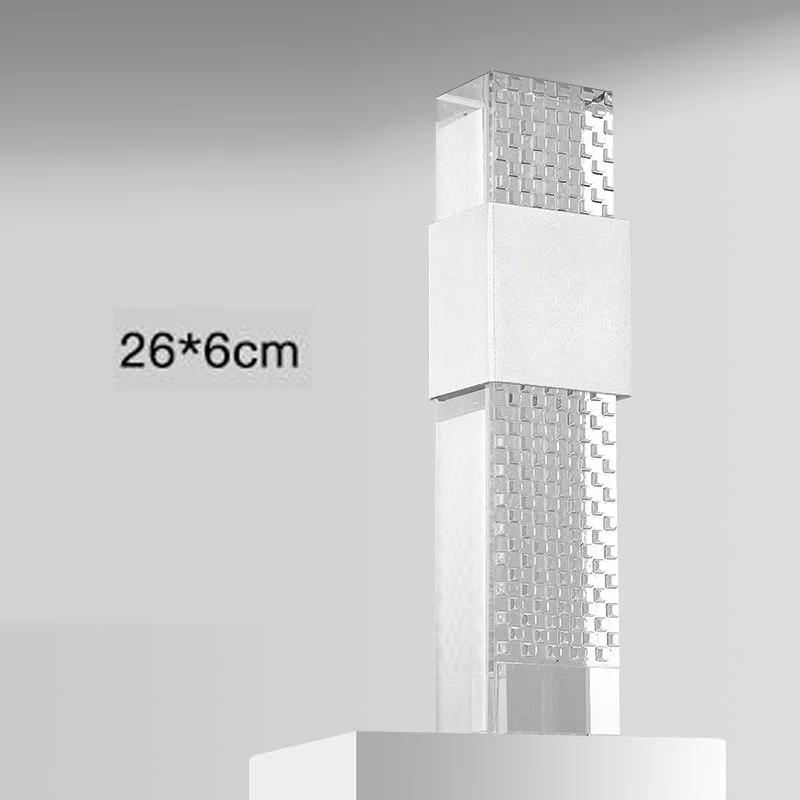 

Customized Rectangular Pillar Crystal Trophy, Employee Annual Meeting Celebration Souvenir, Excellent Award, High-end Medal, 1Pc