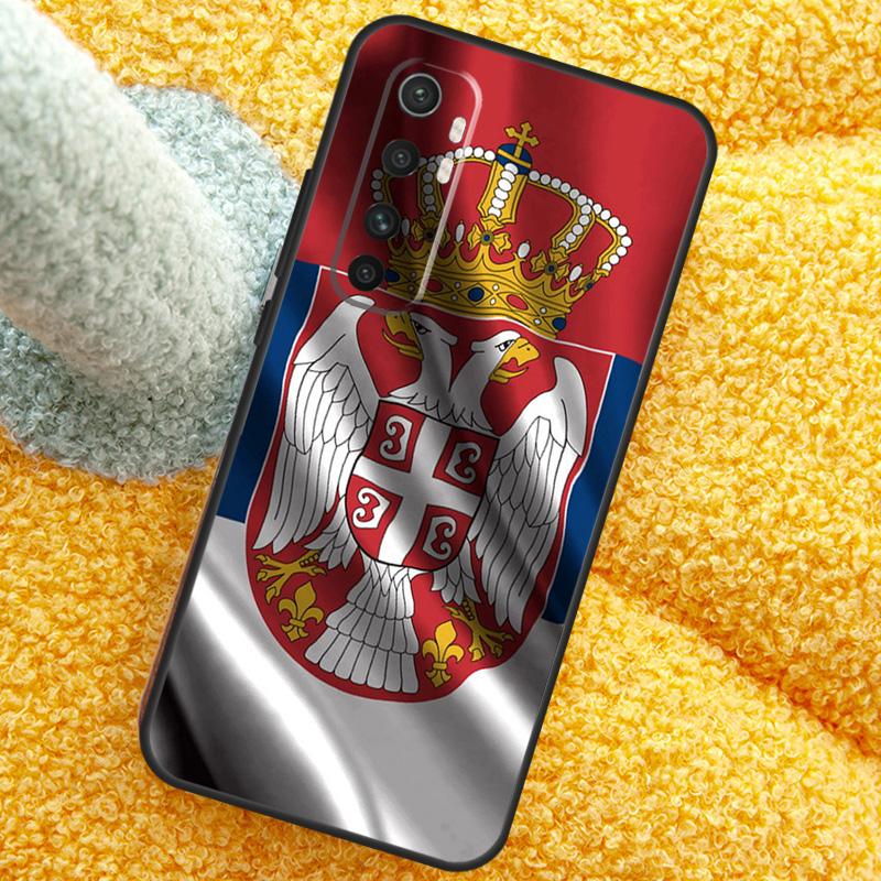 Flag of Serbia Serbian Case For POCO X3 X4 X5 F5 Pro M5s C40 F4 GT F3 Cover For Xiaomi 12T 11T Pro 12 13 Lite 12X